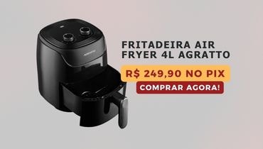 Fritadeira Air Fryer 4L Supremma Afsc01i-02 Agratto Preto