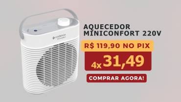  Aquecedor Eletrico Miniconfort Cadence Aqc440 220V Branco