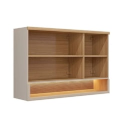 Aereo 120Cm 1 Nicho Allure Linea Brasil  Jequitiba/Gris Fosco