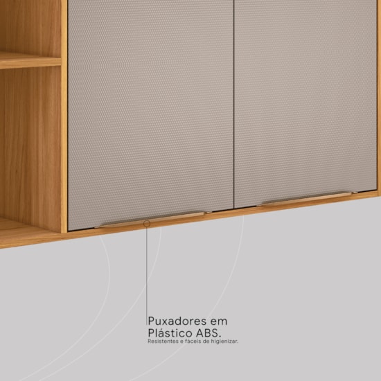 Aereo 120Cm 2 Portas Plena Demobile Cinamomo Nude Prime