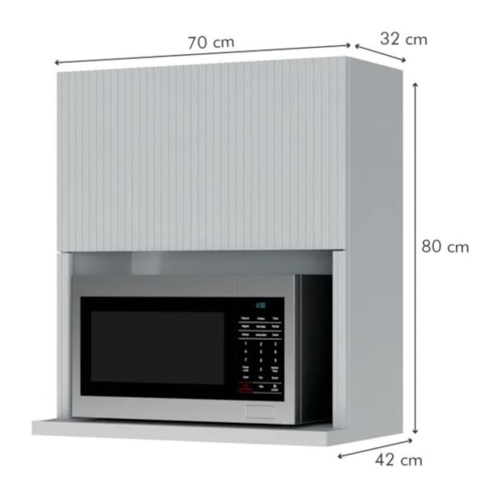 Aéreo 70Cm Forno Rainha Nesher Branco