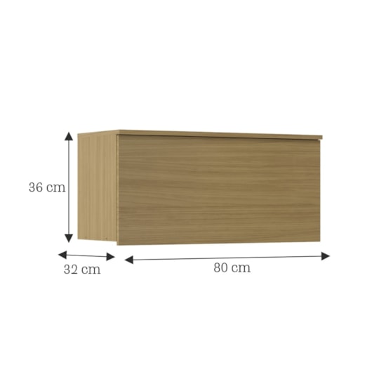 Aéreo 80Cm 1 Porta  Florenca Moveis Sul Canary