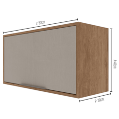 Aéreo 80Cm 1 Porta Lavinia Moveis Sul Amêndoa Niágara Aéreo 80Cm 1 Porta Lavinia Moveis Sul Amêndoa Niágara