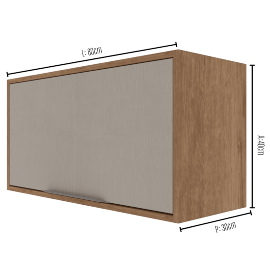 Aéreo 80Cm 1 Porta Lavinia Moveis Sul Amêndoa Niágara Aéreo 80Cm 1 Porta Lavinia Moveis Sul Amêndoa Niágara