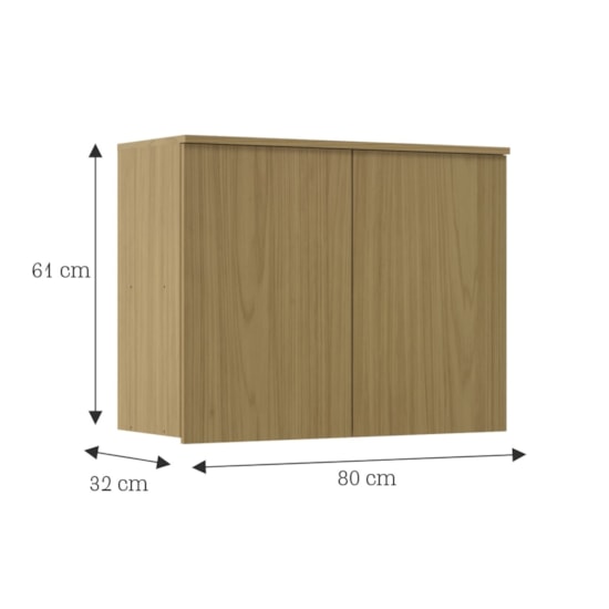Aéreo 80Cm 2 Portas Florenca Moveis Sul  Canary