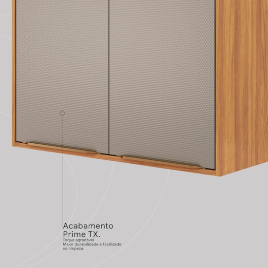 Aereo 80Cm 2 Portas Plena Demobile Cinamomo Nude Prime