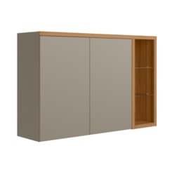 Aereo Duplo 120Cm Allure Linea Brasil Jequitiba/Gris Fosco