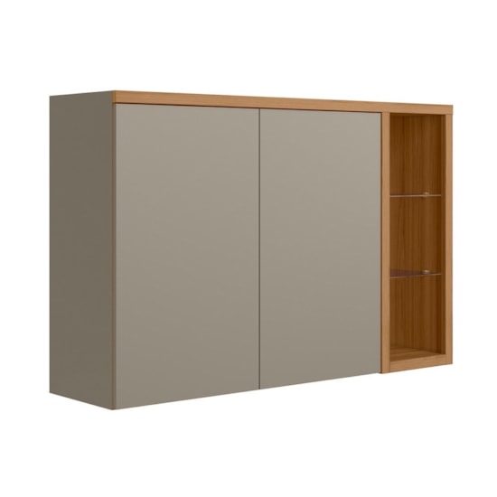 Aereo Duplo 120Cm Allure Linea Brasil Jequitiba/Gris Fosco