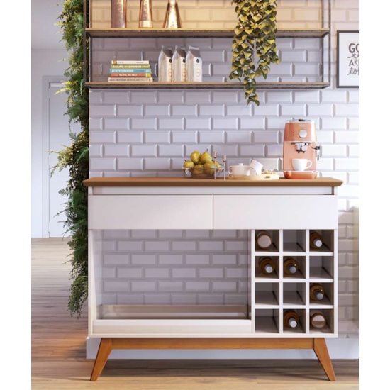 Aparador Classic 165Cm Imcal Off White Nature Aparador Classic 165Cm Imcal Off White Nature
