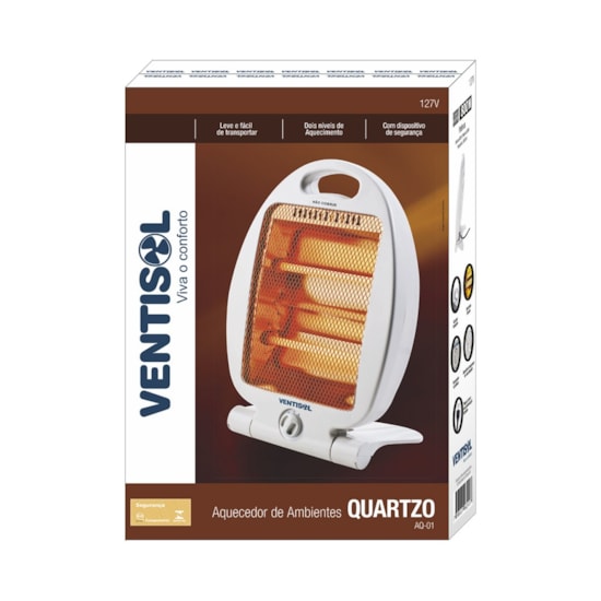 Aquecedor Domestico Quartzo Aq-02 Ventisol 220V Branco