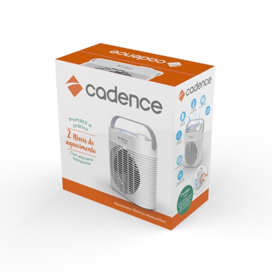 Aquecedor Eletrico Miniconfort Cadence Aqc440 220V Branco