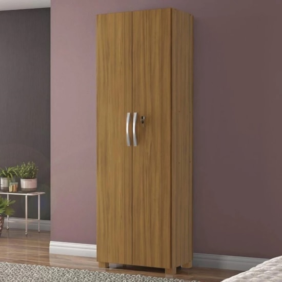 Armário Multiuso 2 Pts Com Chave Notável Freijo Trend