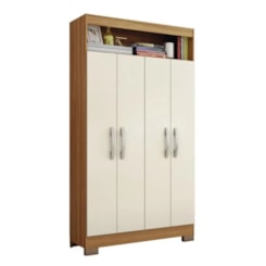 Armario Multiuso 4 Portas E Nicho Nt4040 Notável Freijo Off White