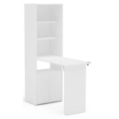 Armário Multiuso Com Mesa De Apoio Goiás Branco Armário Multiuso Com Mesa De Apoio Goiás Branco