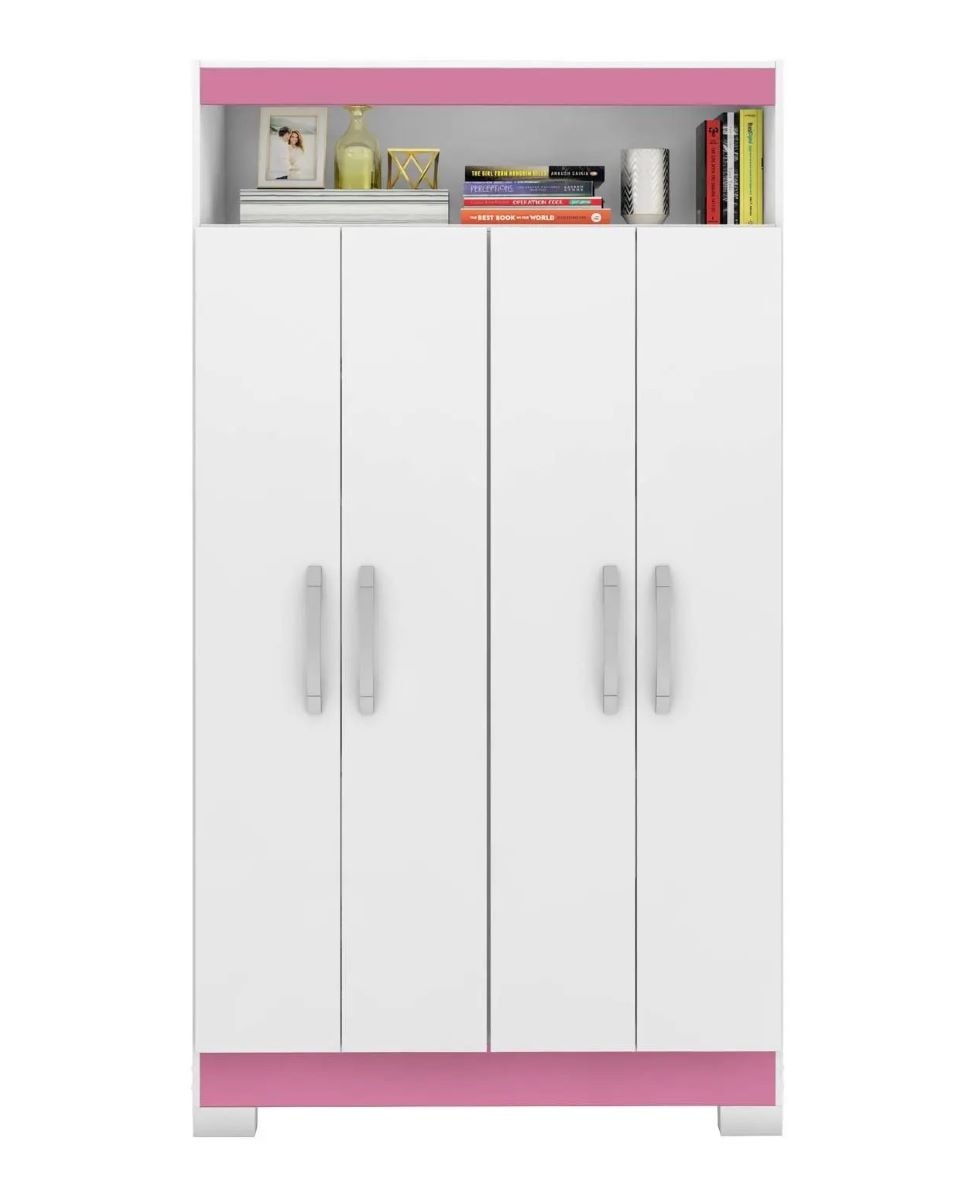 AT4040＋BX9 セット Armario Multiuso Nt4040 Notável Branco Rosa Flex - Eletrolar