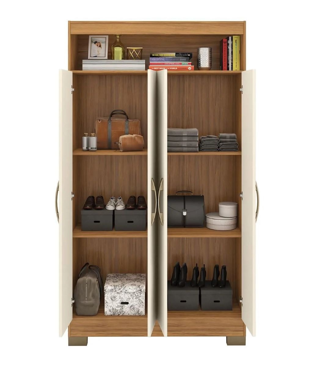 Armario Multiuso Nt4040 Notável Freijo Off White - Eletrolar