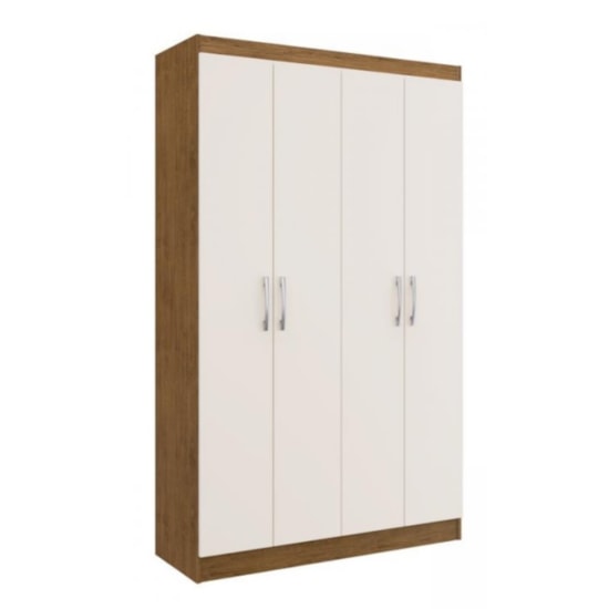 Armário Roupeiro Multiuso Dueto Doripel Off Nogueira Armário Roupeiro Multiuso Dueto Doripel Off Nogueira