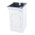 Armario Tanque 20L Base P/Torneira Granitado Preto