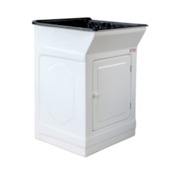 Armario Tanque Bancada 40L Chicago Mol Granitado Preto