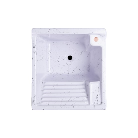 Armario Tanque Bancada Fibra 20 Litros B Granitado Branco