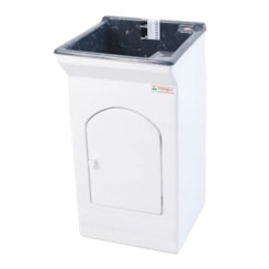 Armario Tanque Bancada Fibra 20 Litros B Granitado Preto