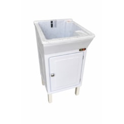 Armario Tanque Bancada Fibra 20 Litros V Granitado Branco