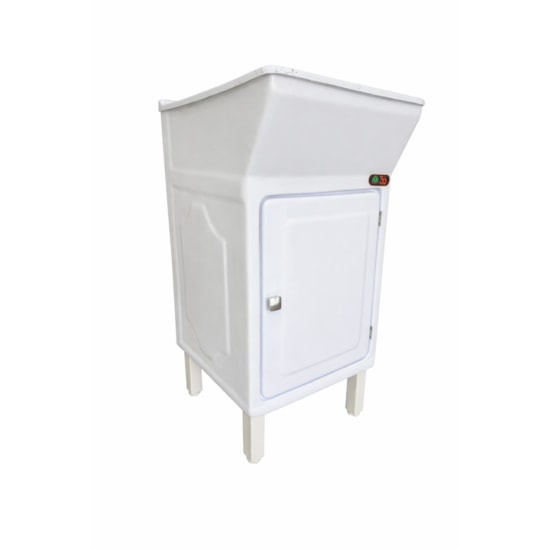 Armario Tanque Bancada Fibra 20 Litros V Granitado Branco