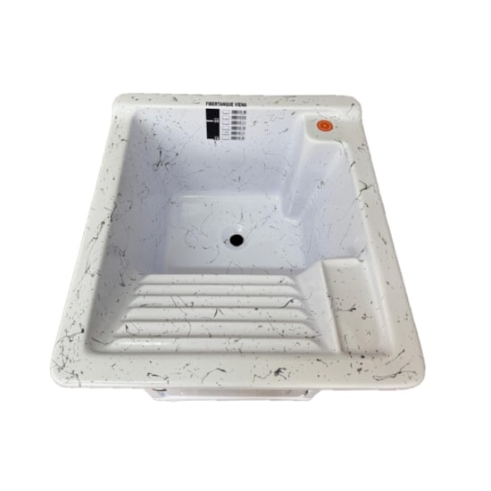 Armario Tanque Bancada Fibra 20 Litros V Granitado Branco