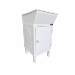 Armario Tanque Bancada Fibra 20 Litros Viena Granitado Branco