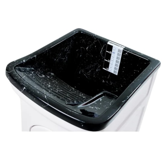 Armario Tanque Bancada Fibra 25 Litros Granitado Preto