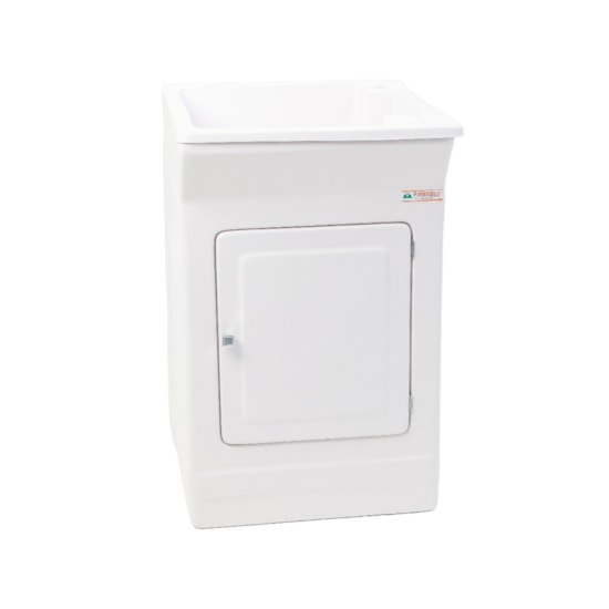 Armario Tanque Bancada Fibra 40 Litros Base Para Torneira Branco