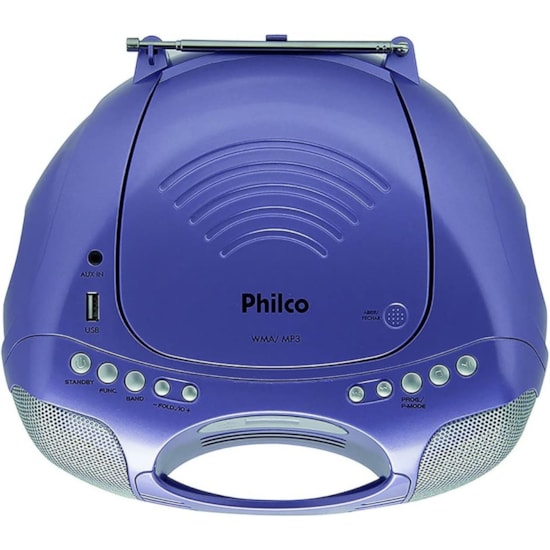 Áudio Pb119 Mp3/Wma Philco Lilas Áudio Pb119 Mp3/Wma Philco Lilas