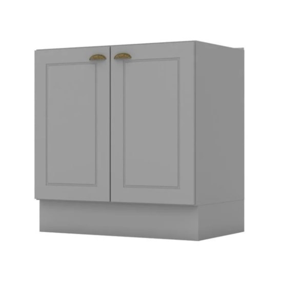 Balcão 2 Portas 0,80 Cm Americana Henn Cinza