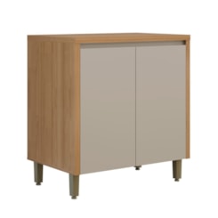 Balcão 80Cm Allure Linea Brasil Jequitiba/Gris Fosco