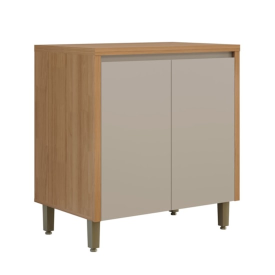 Balcão 80Cm Allure Linea Brasil Jequitiba/Gris Fosco