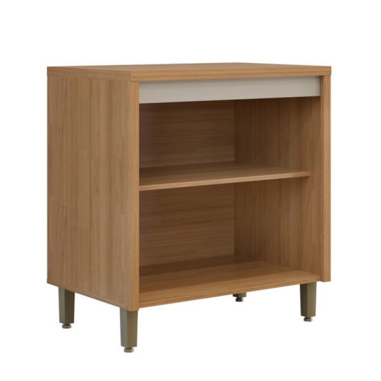 Balcão 80Cm Allure Linea Brasil Jequitiba/Gris Fosco