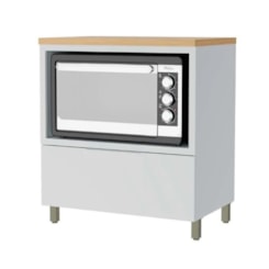 Balcão 80Cm Forno Marquesa Nesher Branco Nature Balcão 80Cm Forno Marquesa Nesher Branco Nature