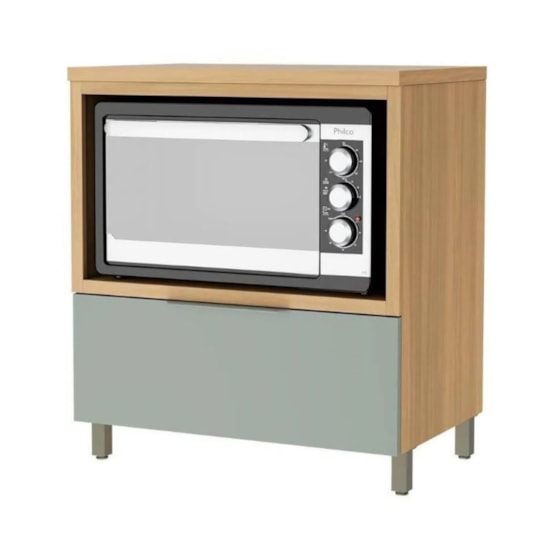 Balcão 80Cm Forno Marquesa Nesher Nature Verde