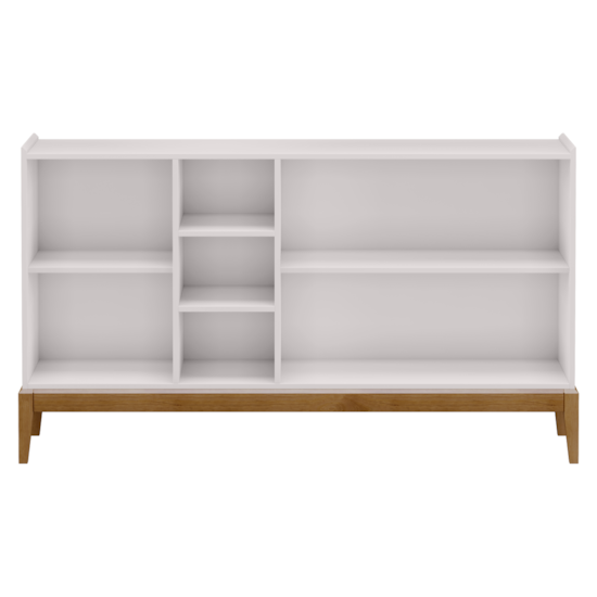 Balcão Buffet Milão 3P 100% Mdf Finestra Off White Freijó Balcão Buffet Milão 3P 100% Mdf Finestra Off White Freijó