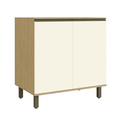 Balcão De 80Cm Sem Tampo Nova Dubai Louro Freijo Champan Balcão De 80Cm Sem Tampo Nova Dubai Louro Freijo Champan