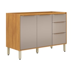 Balcao De Pia 120Cm Plena Demobile Cinamomo Nude Prime