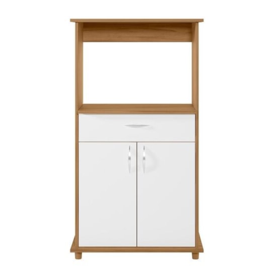 Balcão Forno E Micro Nt3070 Notável Freijó Trend Branco