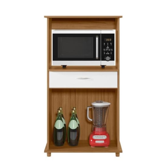 Balcão Forno E Micro Nt3070 Notável Freijó Trend Branco