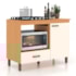 Balcão Multiuso Cooktop Roma Moveis Sul Angelin Off White