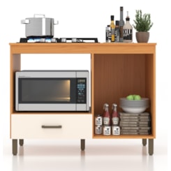 Balcão Multiuso Cooktop Roma Moveis Sul Angelin Off White