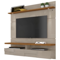 Bancada Suspensa Lana 1,60M Madetec Tv60 Fendi/Naturale Bancada Suspensa Lana 1,60M Madetec Tv60 Fendi/Naturale