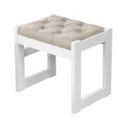 Produto Banqueta Luanda 100% Mdf Fenix Branco