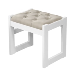 Banqueta Luanda 100% Mdf Fenix Branco