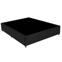 Base Box Casal Universa Gazin 138X188x27 Preto