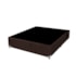 Base Casal Universal Suede Liso 138X188 Marrom